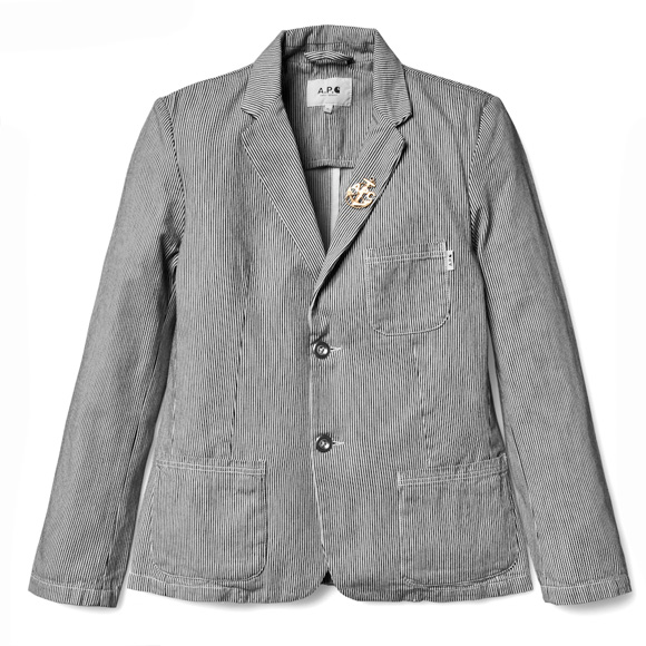 A.P.C. + Carhartt Captain Jacket / Blue, Rinsed