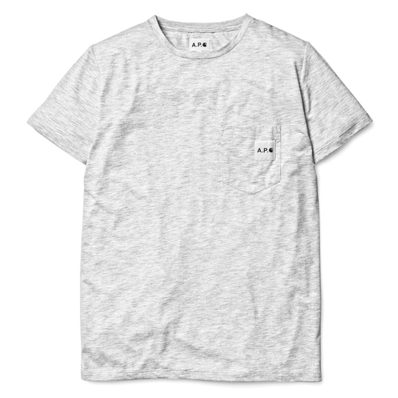 A.P.C. + Carhartt Tee / Light Grey Heather